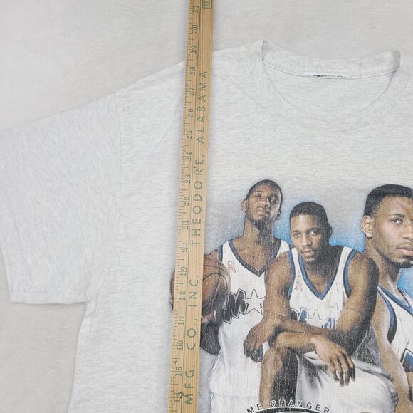 RARE Vintage Tracy McGrady Orlando Magic RAP TEE Style T-Mac T Shirt Size Large - Picture 5 of 12